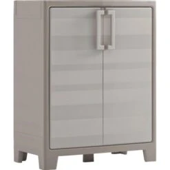 KIS Kunststoffschrank Gulliver Sandbeige 80 X 44 X 100 Cm 2 Böden