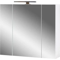 Germania Spiegelschrank 2754 Mit LED Beleuchtung 71 Cm X 76 Cm Weiß