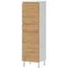 Germania Badschrank Torrance 4333 Weiß-Eiche 120 Cm X 34 Cm