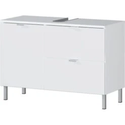 Germania Waschbeckenunterschrank Mauresa 8530 Weiß 56 Cm X 80 Cm