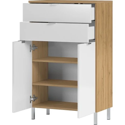 Germania Badkommode Mauresa 8531 Weiß-Eiche 97 Cm X 60 Cm – Bild 3