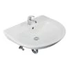 Sanitop-Wingenroth Waschbecken-Set Marta Weiß Inklusive Befestigungssatz