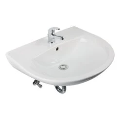 Sanitop-Wingenroth Waschbecken-Set Marta Weiß Inklusive Befestigungssatz