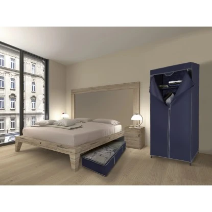 Kleiderschrank Mit Kleiderstange Und Regalboden – Bild 7