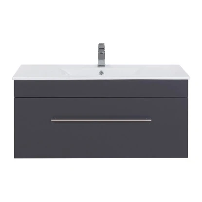 Posseik Waschplatz Viva 100 Cm Anthrazit Seidenglanz – Bild 2