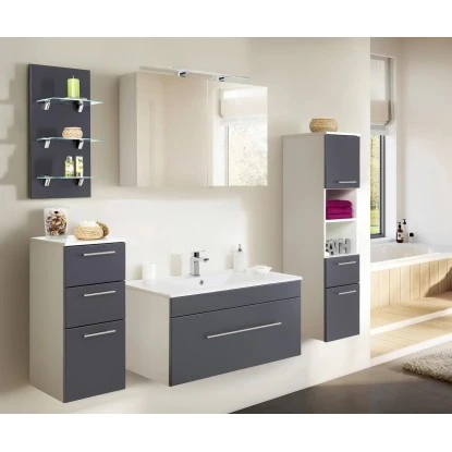 Posseik Waschplatz Viva 100 Cm Anthrazit Seidenglanz – Bild 4