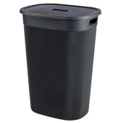 Curver Wäschebox Mit Deckel Filo Grau 55 L