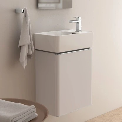 Ideal Standard Waschtischunterschrank Adapto 43 X 49 Cm Mit 1 Softclose Tür Weiß – Bild 4