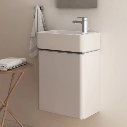 Ideal Standard Waschtischunterschrank Adapto 43 X 49 Cm Mit 1 Softclose Tür Weiß – Bild 5