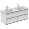 Ideal Standard Doppel-WT-Unterschrank Connect Air 1200 Mm X 517 Mm 4 Ausz. Weiß