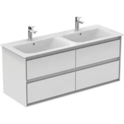 Ideal Standard Doppel-WT-Unterschrank Connect Air 1200 Mm X 517 Mm 4 Ausz. Weiß
