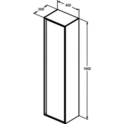 Ideal Standard Hochschrank Connect Air 160 Cm Mit 1 Softclose Tür Weiß – Bild 4