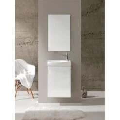 Elita Waschplatz Rave 45 Cm Soft-Close-Tür Weiß Hochglanz