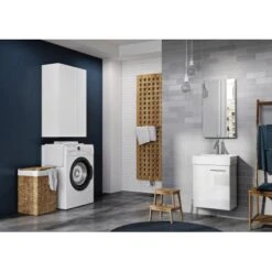 Elita Waschplatz Diego 45 Cm Soft-Close-Tür Weiß Hochglanz