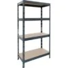 Ar Shelving Schwerlast-Steckregal Rivet S 180cm X 75cm X 35cm 4B Anthrazit FSC®
