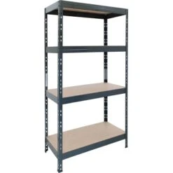 Ar Shelving Schwerlast-Steckregal Rivet S 180cm X 75cm X 35cm 4B Anthrazit FSC®