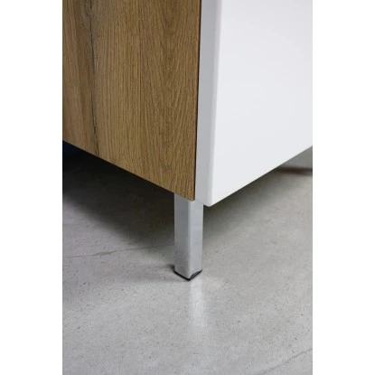 Germania Waschbeckenunterschrank Mauresa 8529 Weiß-Eiche 56 Cm X 60 Cm – Bild 5