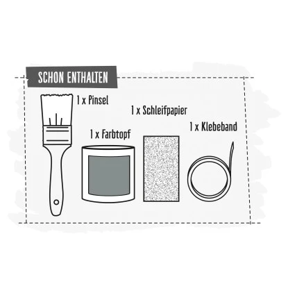 CREATE! By OBI DIY Farb-Set Blaugrau Satin Finish 125 Ml – Bild 5