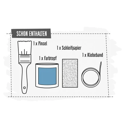 CREATE! By OBI DIY Farb-Set Kornblumenblau Satin Finish 125 Ml – Bild 5