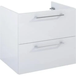 Maximus Waschbeckenunterschrank 60 Cm Stylo 2 Schubladen Weiß