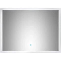 LED-Lichtspiegel 80x60 Cm Neutralweiß Mit Touch Bedienung