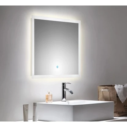 LED-Lichtspiegel 70x60 Cm Neutralweiß Mit Touch Bedienung – Bild 2