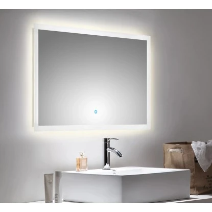 LED-Lichtspiegel 100x60 Cm Neutralweiß Mit Touch Bedienung – Bild 2