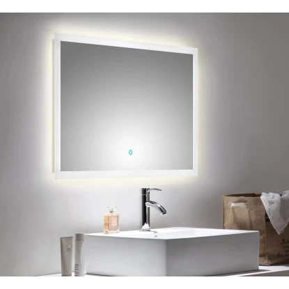 LED-Lichtspiegel 90x60 Cm Neutralweiß Mit Touch Bedienung – Bild 2