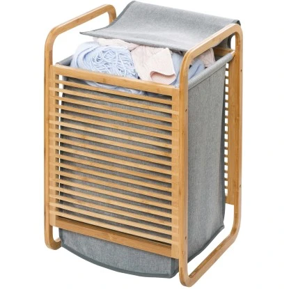 Wenko Wäschetruhe Bahari 43 L Bambus – Bild 2