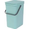 Brabantia Abfallbehälter Sort & Go 12 L Mint Mit Wandhalterung
