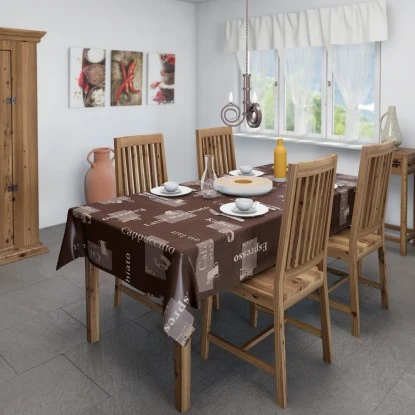 D-c-fix Tischdecke Cappuccino Schoko 110 X 140 Cm Eckig – Bild 2