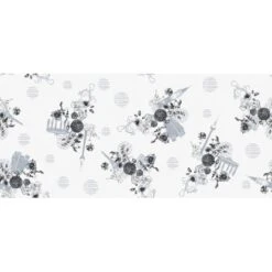 D-c-fix Tischdecke Shirley Silber 150 X 250 Cm Oval