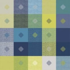 D-c-fix Tischdecke Victor Blau Ø 150 Cm Rund