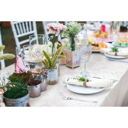 D-c-fix Tischdecke Palmas Natur 110 X 140 Cm Eckig – Bild 2