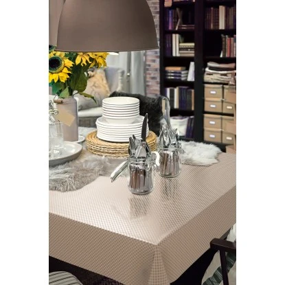 D-c-fix Tischdecke Carat Cappuccino Meterware Breite: 138 Cm – Bild 2