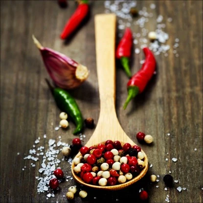 Glas-Art Herbage Corners I 20 Cm X 20 Cm