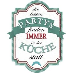 Wandtattoo Partys In Der Küche 50 Cm X 50 Cm