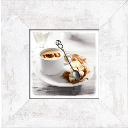 Bild Mit Rahmen Coffee Time I 34 Cm X 34 Cm
