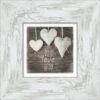 Bild Mit Rahmen Love Hearts 34 Cm X 34 Cm