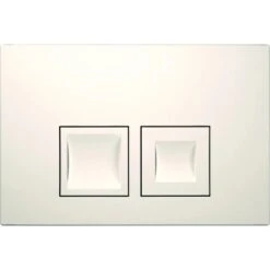 Geberit Betätigungsplatte Delta 35 Kunststoff Weiß - Matt