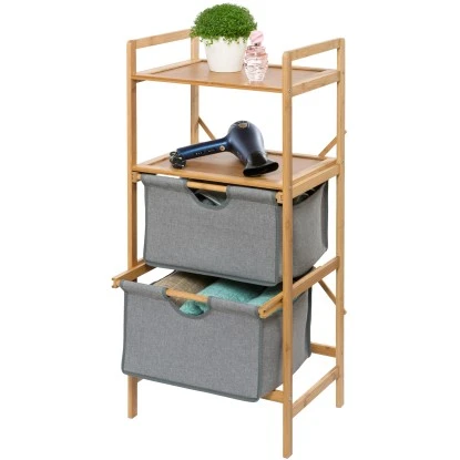 Wenko Standregal Bahari Mit 2 Körben Bambus – Bild 5