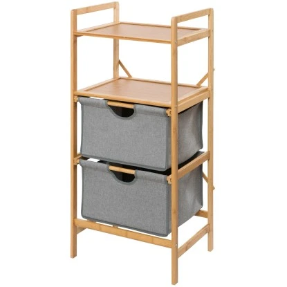 Wenko Standregal Bahari Mit 2 Körben Bambus – Bild 4