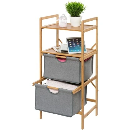 Wenko Standregal Bahari Mit 2 Körben Bambus – Bild 6