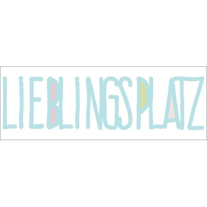 Dekoschriftzug Lieblingsplatz 70 Cm X 25 Cm