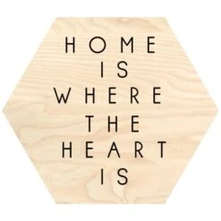 Dekoschriftzug Home Is 50 Cm X 50 Cm