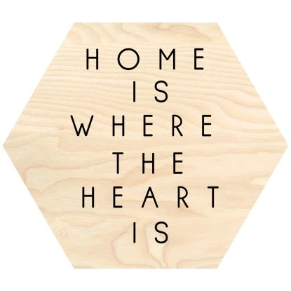 Dekoschriftzug Home Is 50 Cm X 50 Cm