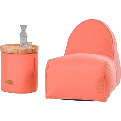 Siena Garden Hocker Flow.U Round Ø 45 Cm X 50 Cm Berry Red – Bild 8