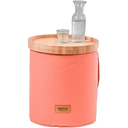 Siena Garden Hocker Flow.U Round Ø 45 Cm X 50 Cm Berry Red – Bild 9