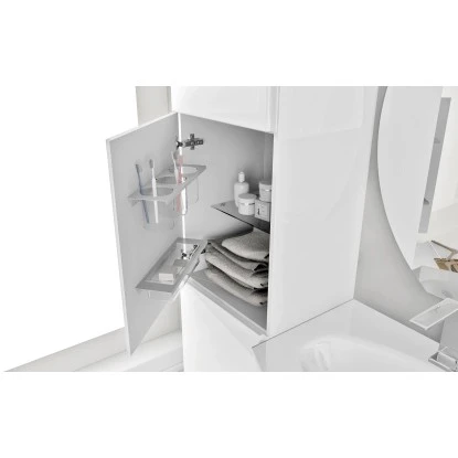 Hochschrank 45 Cm Best Rot – Bild 4