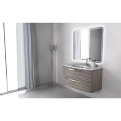 Badmöbel-Set Rondi 100 Cm Lärche Nachbildung 3-teilig